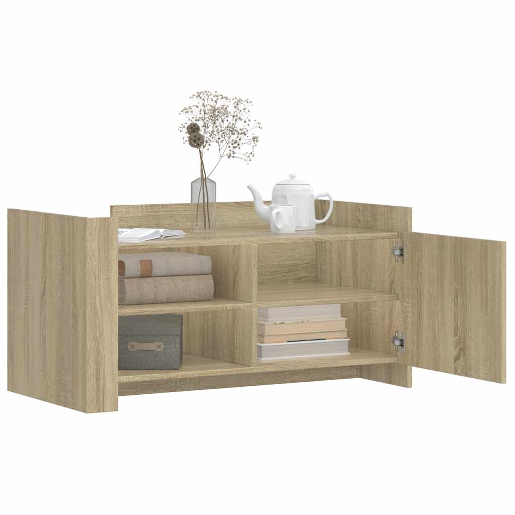 Tavolino Salotto Rovere Sonoma 100x50x50cm in Legno Multistrato | homemem39