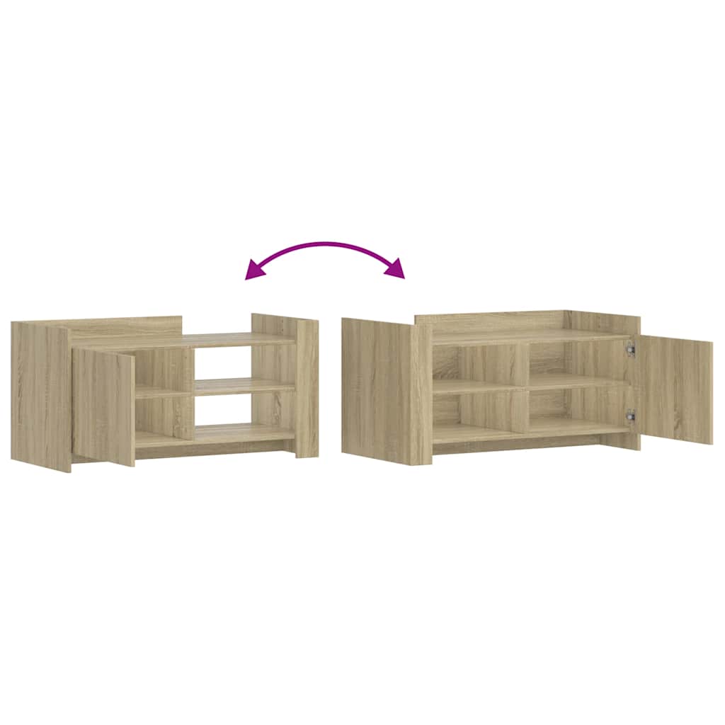Tavolino Salotto Rovere Sonoma 100x50x50cm in Legno Multistrato