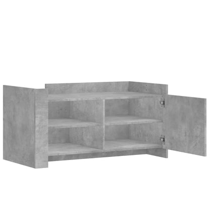 Tavolino Salotto Grigio Cemento 100x50x50 cm Legno Multistrato