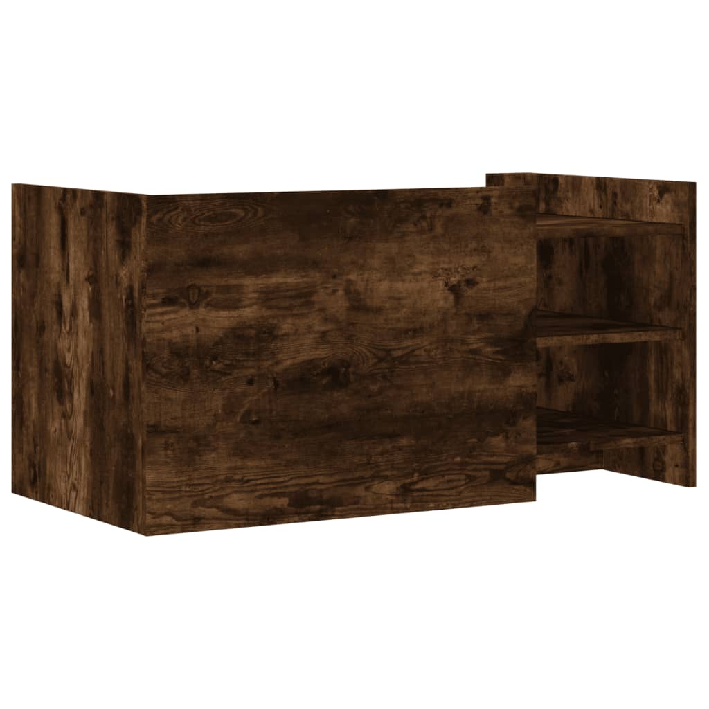 Tavolino Salotto Rovere Fumo 100x50x50 cm in Legno Multistrato | homemem39