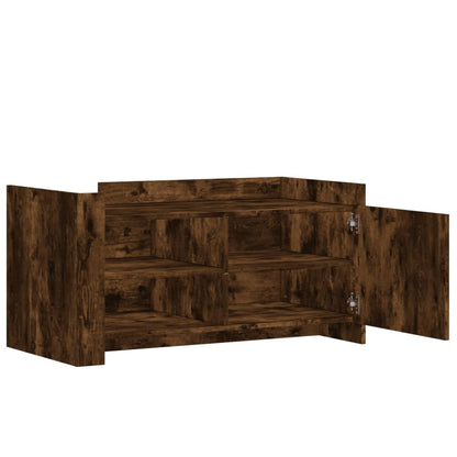 Tavolino Salotto Rovere Fumo 100x50x50 cm in Legno Multistrato