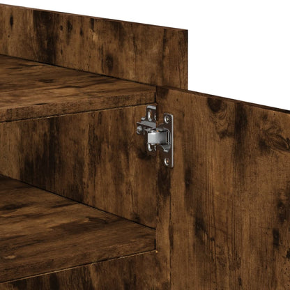 Tavolino Salotto Rovere Fumo 100x50x50 cm in Legno Multistrato