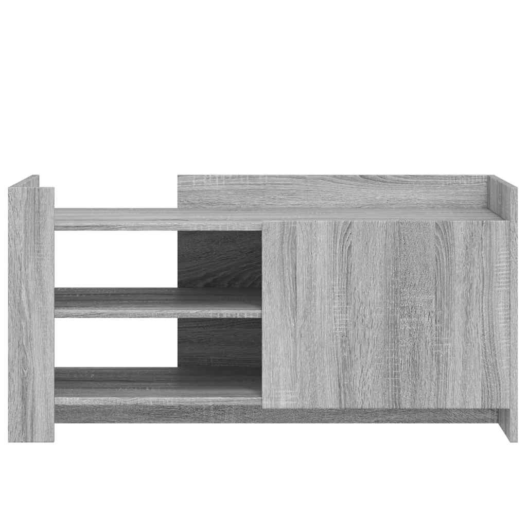 Tavolino Salotto Grigio Sonoma 100x50x50 cm Legno Multistrato