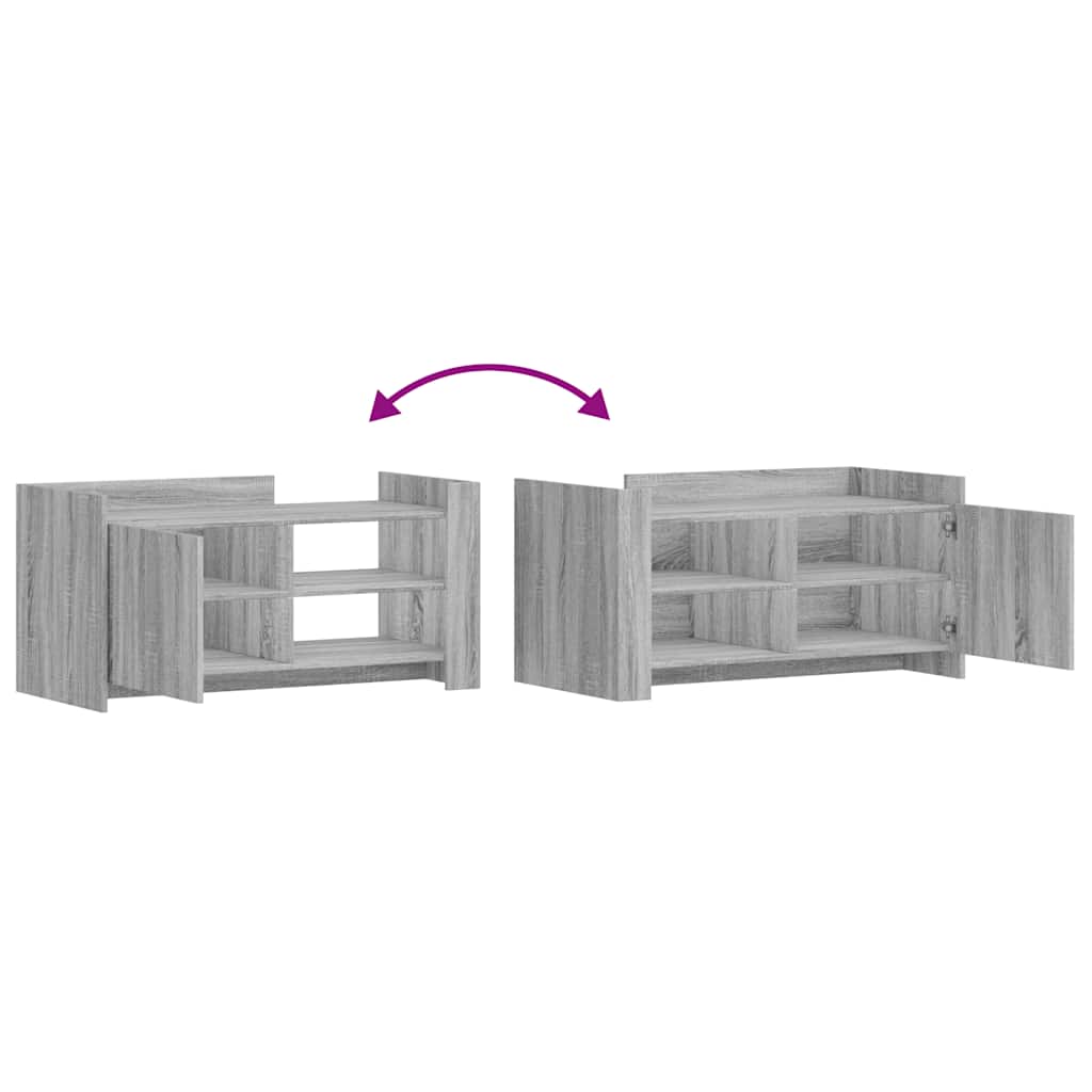 Tavolino Salotto Grigio Sonoma 100x50x50 cm Legno Multistrato | homemem39