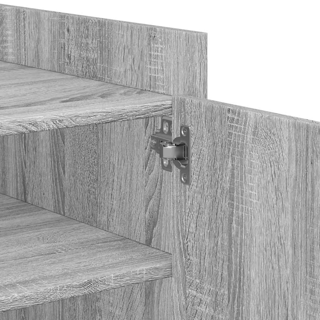 Tavolino Salotto Grigio Sonoma 100x50x50 cm Legno Multistrato