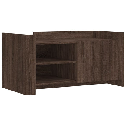 Tavolino Salotto Rovere Marrone 100x50x50 cm Legno Multistrato | homemem39