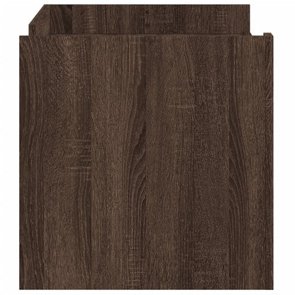 Tavolino Salotto Rovere Marrone 100x50x50 cm Legno Multistrato