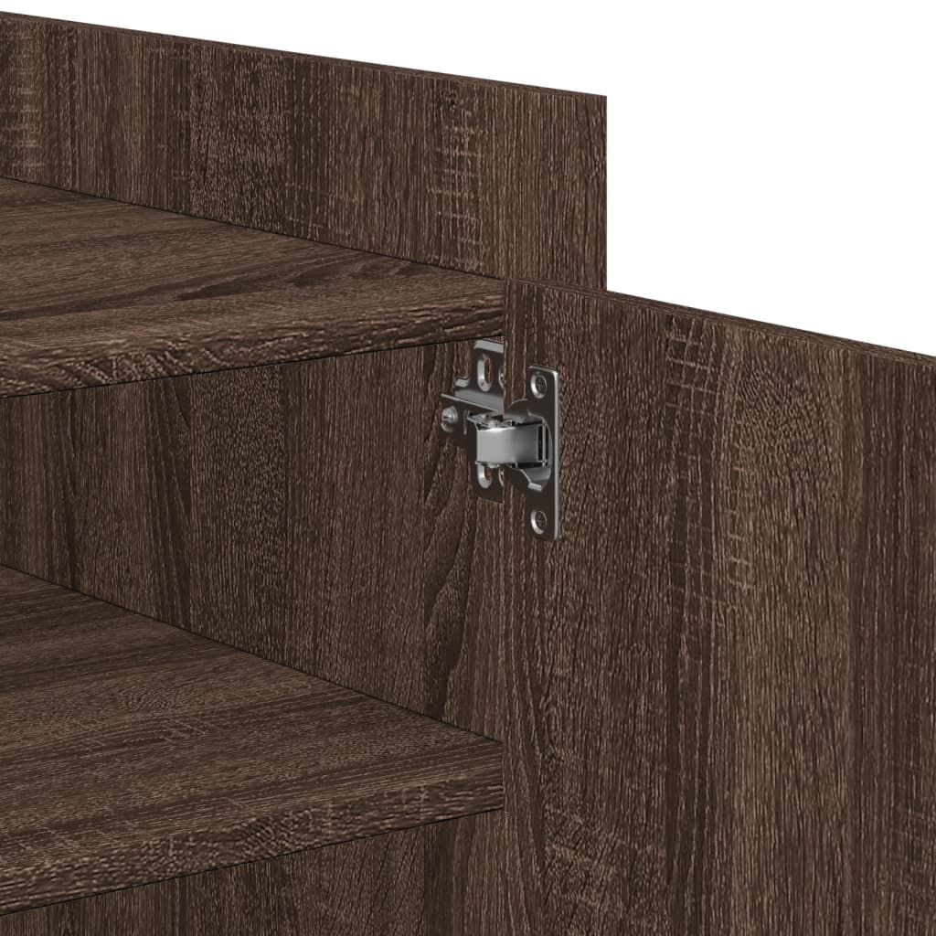 Tavolino Salotto Rovere Marrone 100x50x50 cm Legno Multistrato