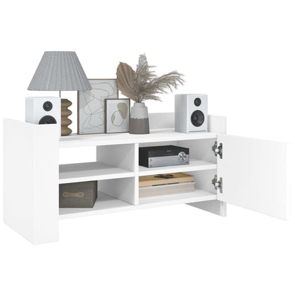 Mobile Porta TV Bianco 80x35x40 cm in Legno Multistrato - homemem39