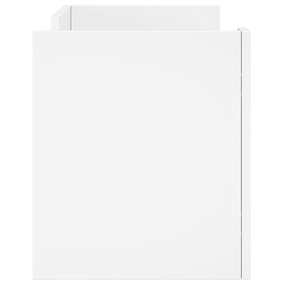 Mobile Porta TV Bianco 80x35x40 cm in Legno Multistrato - homemem39