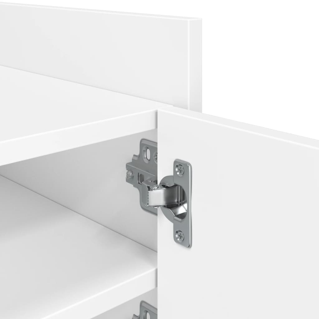 Mobile Porta TV Bianco 80x35x40 cm in Legno Multistrato | homemem39