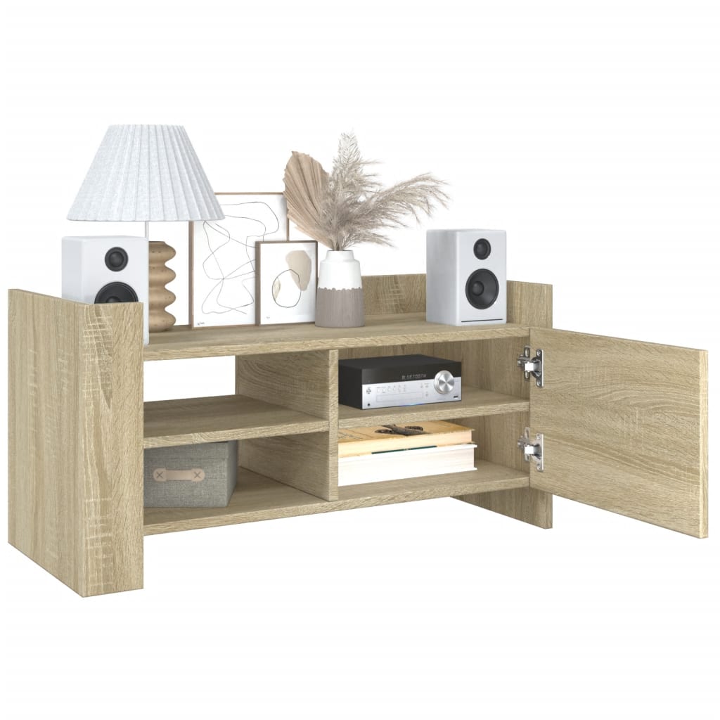 Mobile Porta TV Rovere Sonoma 80x35x40 cm in Legno Multistrato - homemem39