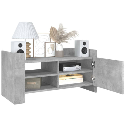 Mobile per TV Grigio Cemento 80x35x40 cm Legno Multistrato - homemem39