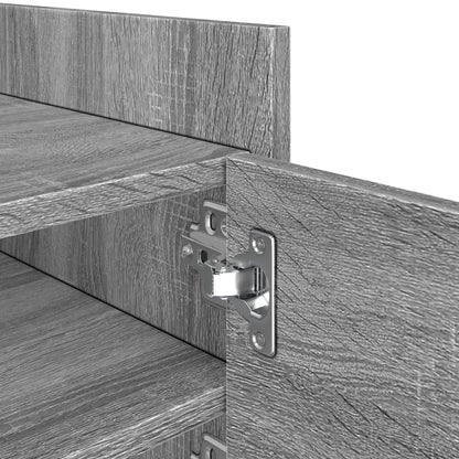 Mobile Porta TV Grigio Sonoma 80x35x40 cm in Legno Multistrato - homemem39