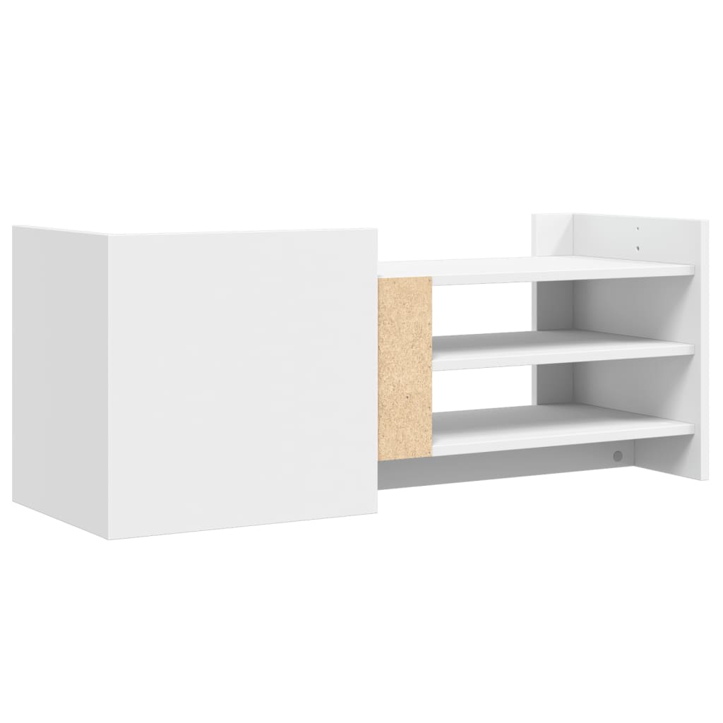 Mobile Porta TV Bianco 100x35x40 cm in Legno Multistrato - homemem39
