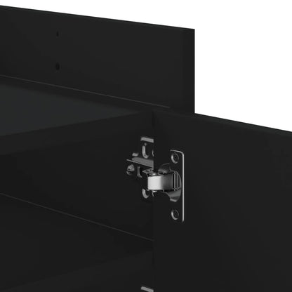 Mobile Porta TV Nero 100x35x40 cm in Legno Multistrato - homemem39