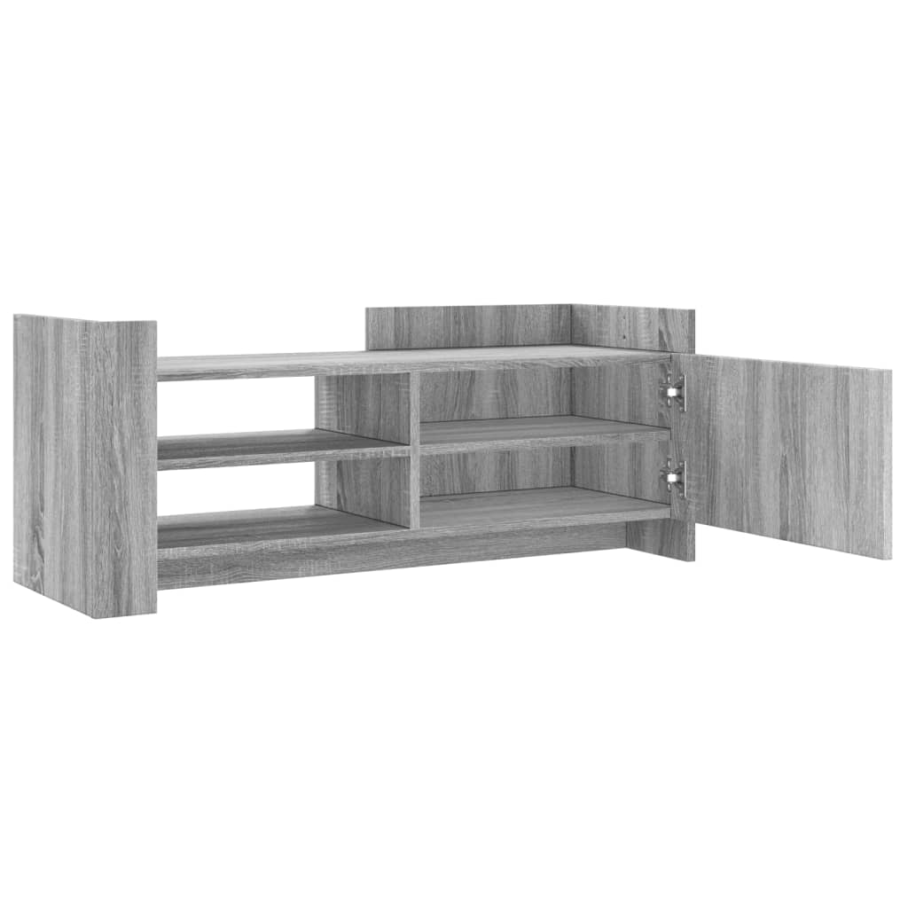 Mobile TV Grigio Sonoma 100x35x40 cm in Legno Multistrato - homemem39
