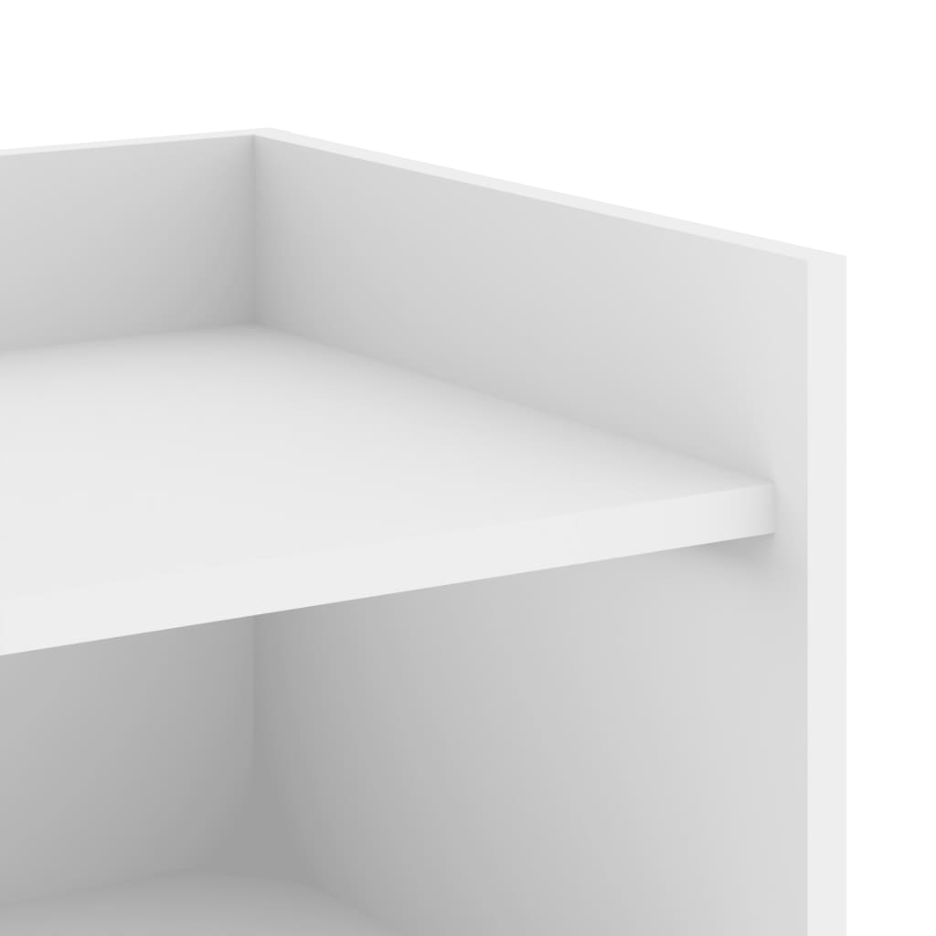 Credenza Bianca 45x35x75 cm in Legno Multistrato - homemem39