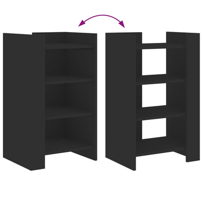 Credenza Nera 45x35x75 cm in Legno Multistrato - homemem39