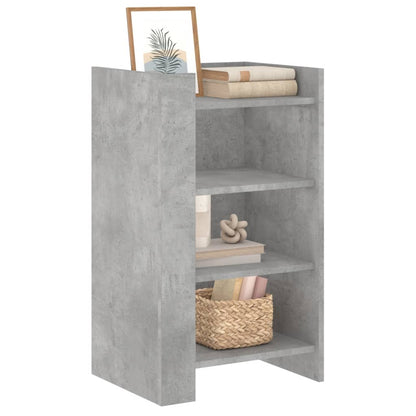 Credenza Grigio Cemento 45x35x75 cm in Legno Multistrato