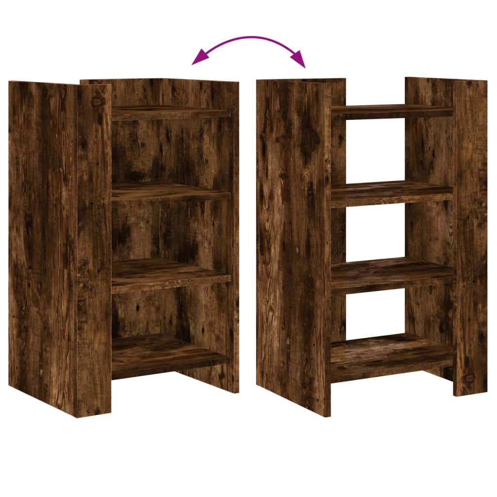 Credenza Rovere Fumo 45x35x75 cm in Legno Multistrato - homemem39