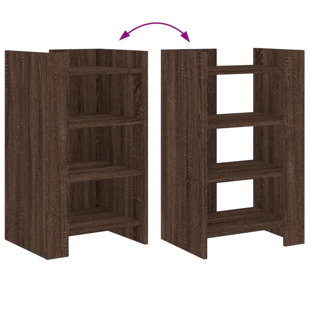 Credenza Rovere Marrone 45x35x75 cm in Legno Multistrato - homemem39