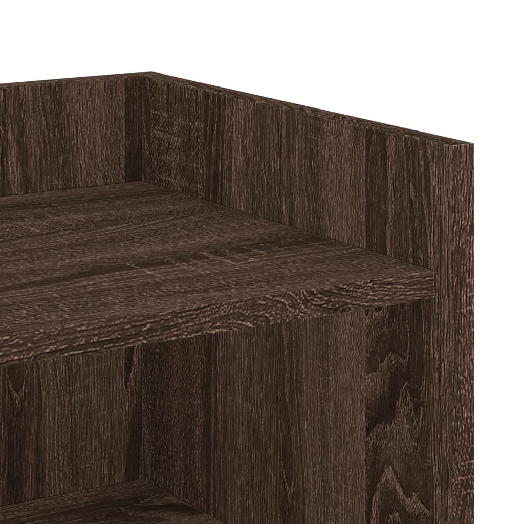 Credenza Rovere Marrone 45x35x75 cm in Legno Multistrato - homemem39