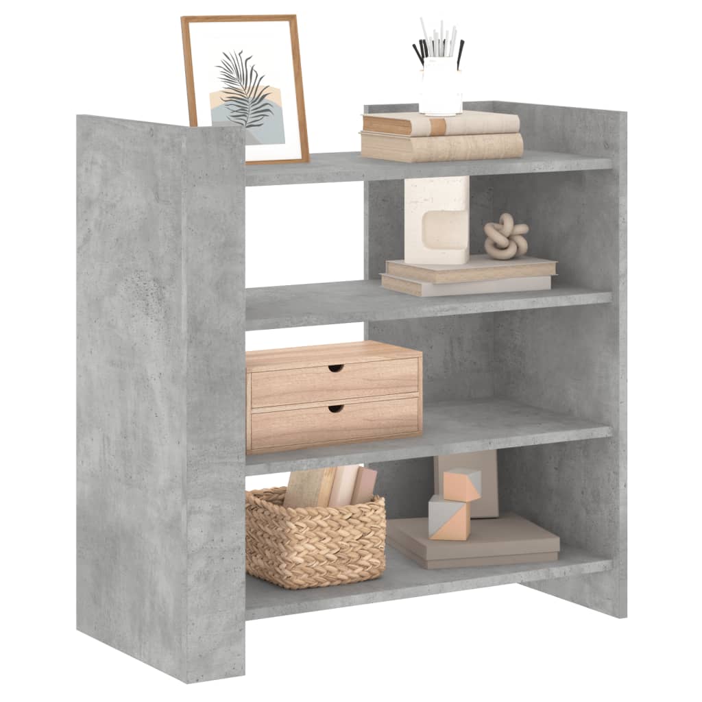 Credenza Grigio Cemento 73,5x35x75 cm in Legno Multistrato