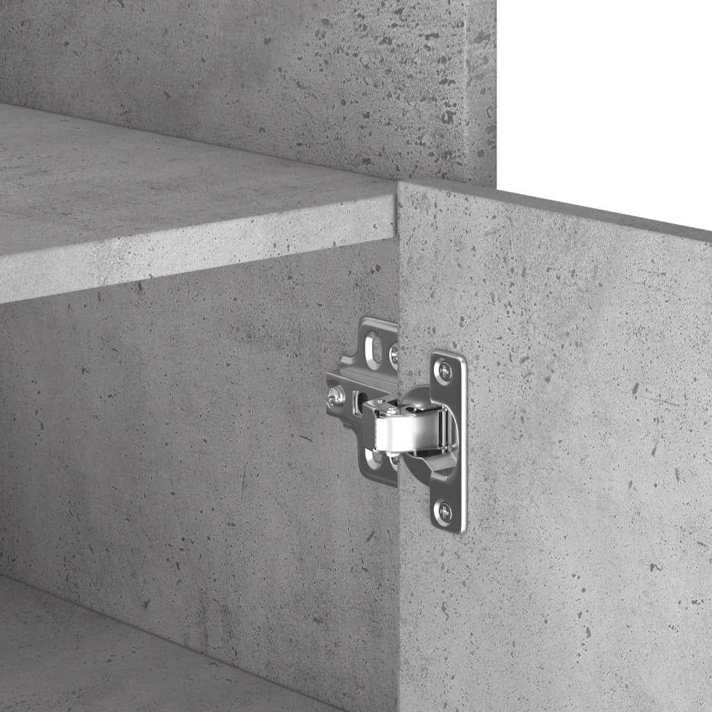 Credenza Grigio Cemento 45x35x75 cm in Legno Multistrato - homemem39