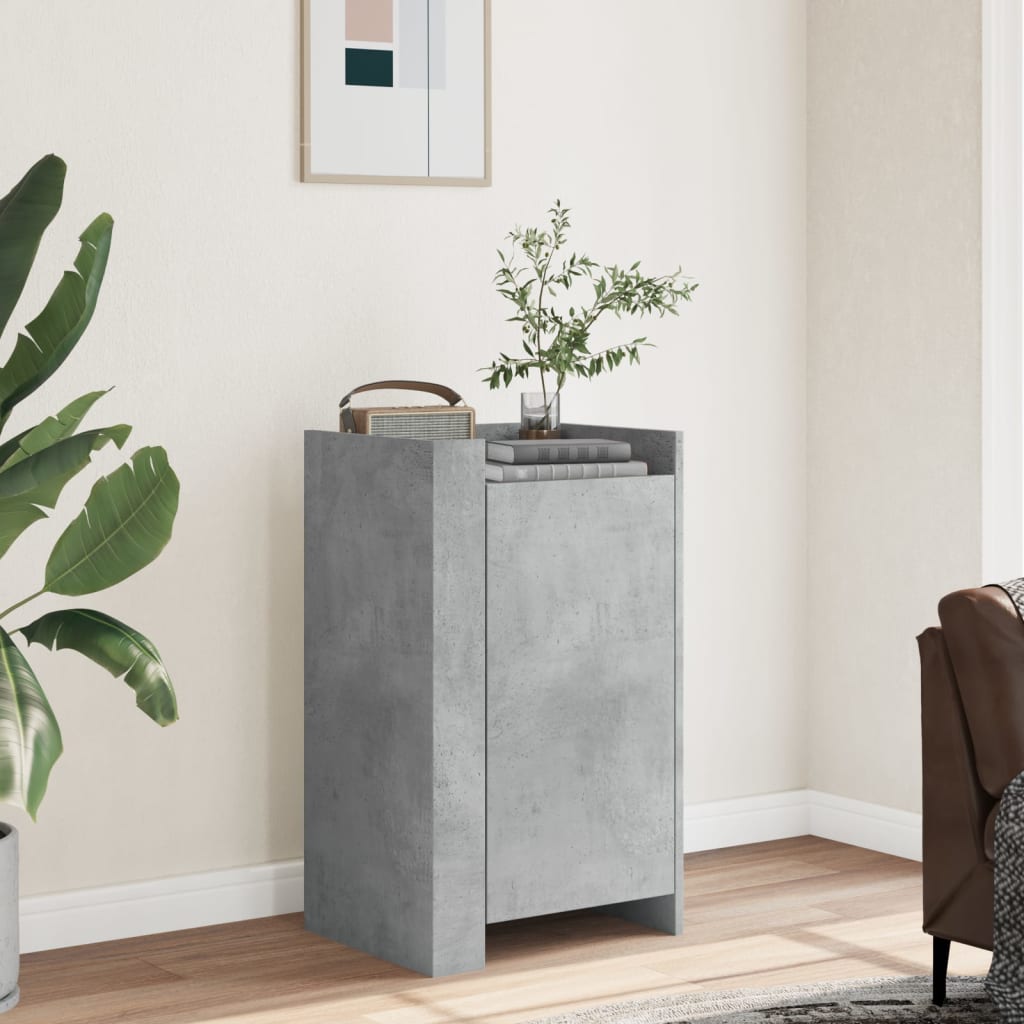 Credenza Grigio Cemento 45x35x75 cm in Legno Multistrato - homemem39