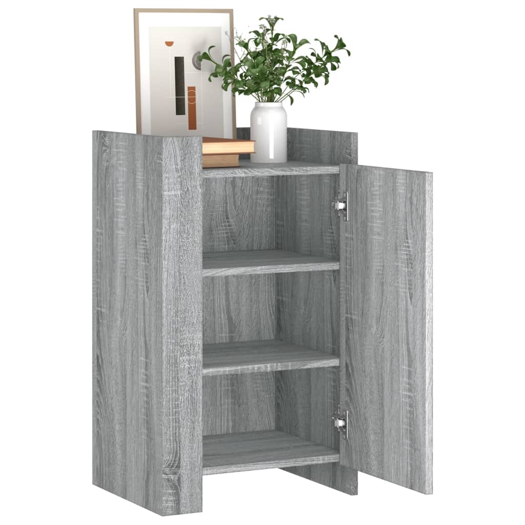 Credenza Grigio Sonoma 45x35x75 cm in Legno Multistrato