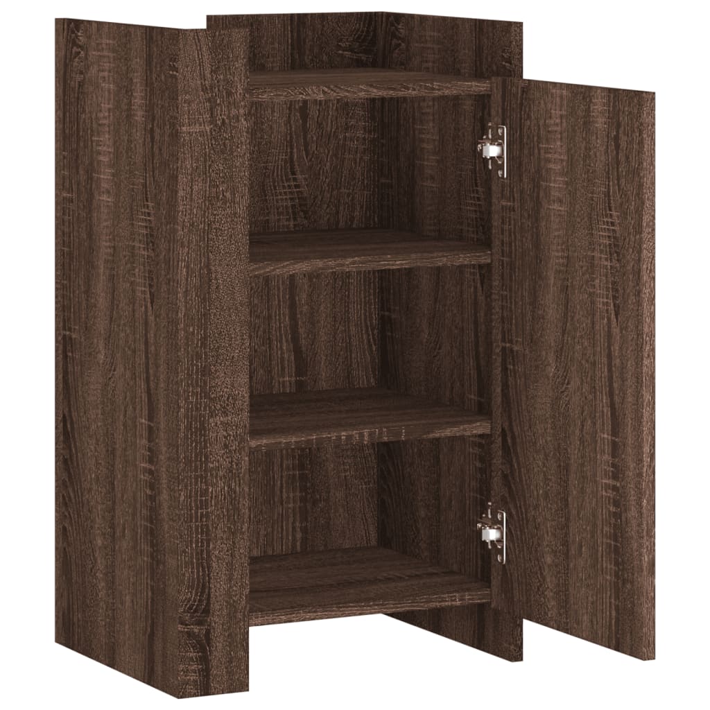 Credenza Rovere Marrone 45x35x75 cm in Legno Multistrato - homemem39