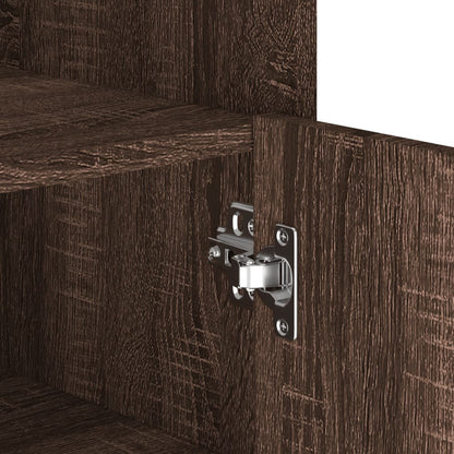 Credenza Rovere Marrone 45x35x75 cm in Legno Multistrato - homemem39