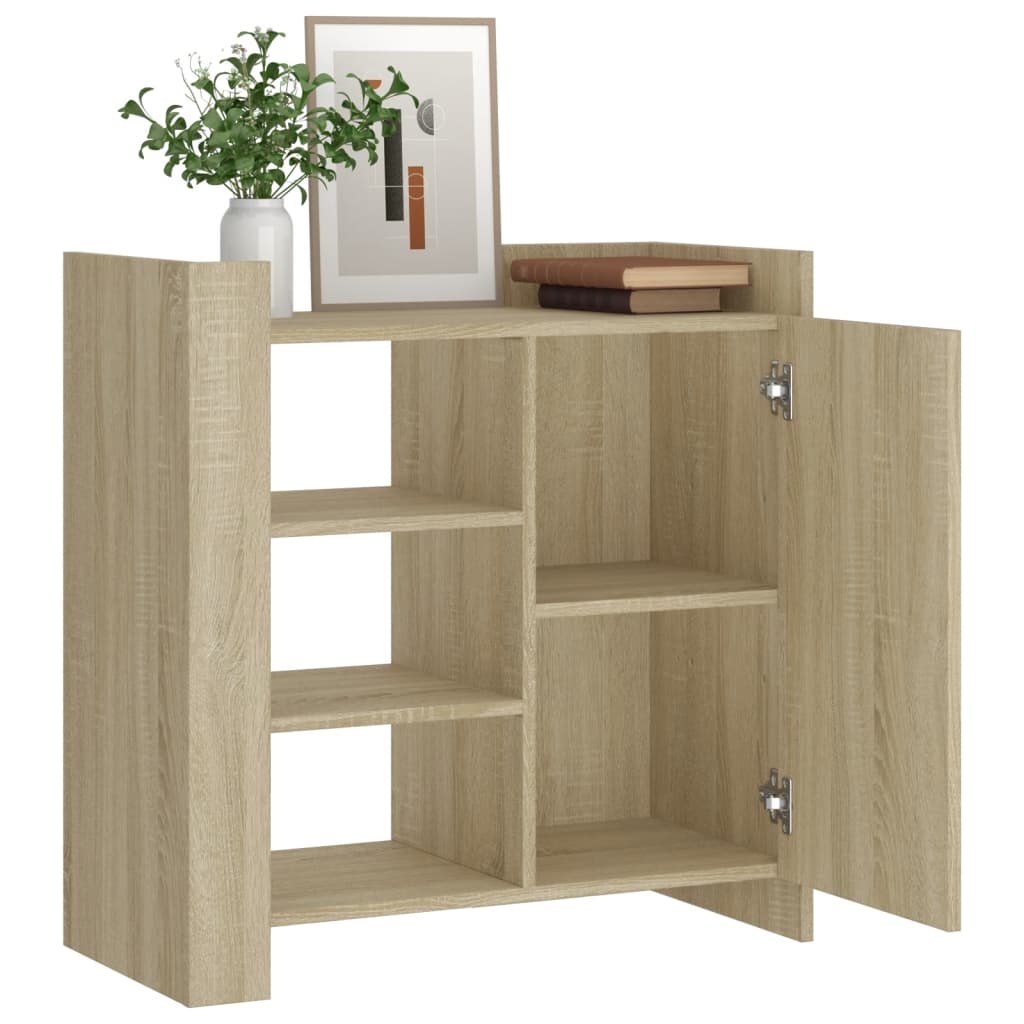 Credenza Rovere Sonoma 73,5x35x75 cm in Legno Multistrato