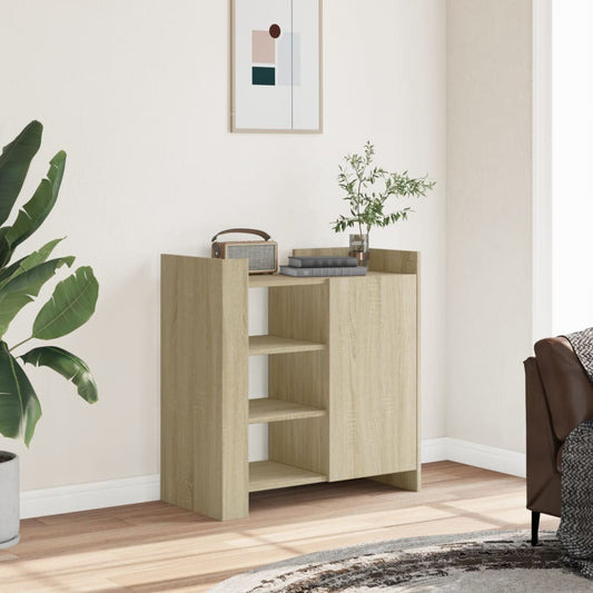 Credenza Rovere Sonoma 73,5x35x75 cm in Legno Multistrato