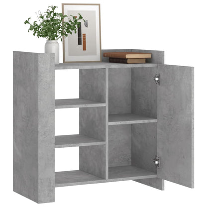 Credenza Grigio Cemento 73,5x35x75 cm in Legno Multistrato