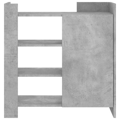 Credenza Grigio Cemento 73,5x35x75 cm in Legno Multistrato