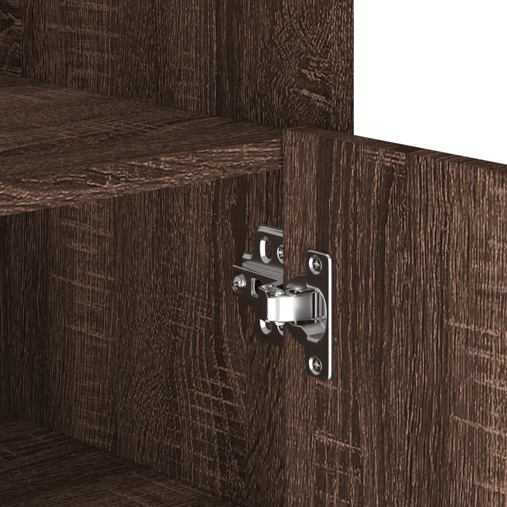 Credenza Rovere Marrone 73,5x35x75 cm in Legno Multistrato - homemem39