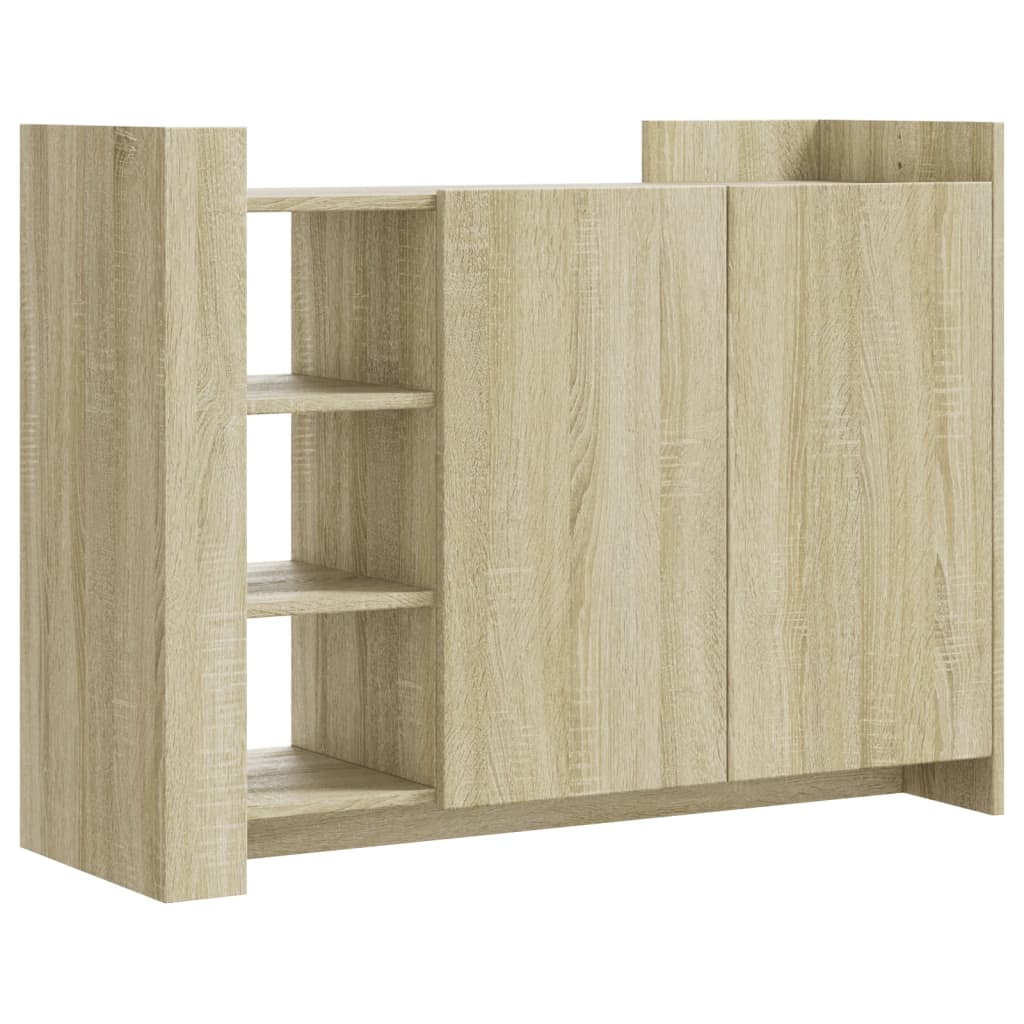 Credenza Rovere Sonoma 100x35x75 cm in Legno Multistrato