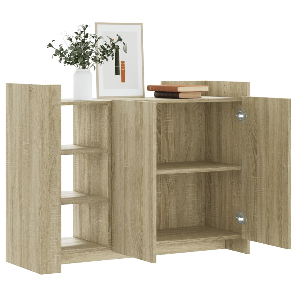 Credenza Rovere Sonoma 100x35x75 cm in Legno Multistrato