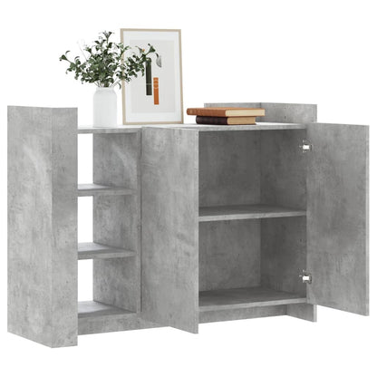 Credenza Grigio Cemento 100x35x75 cm in Legno Multistrato