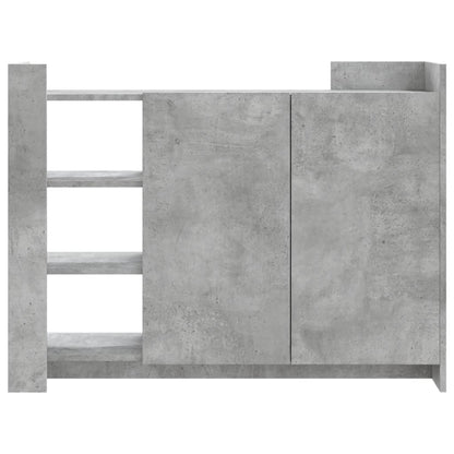 Credenza Grigio Cemento 100x35x75 cm in Legno Multistrato