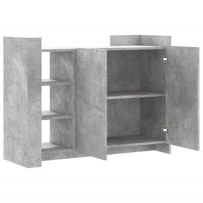 Credenza Grigio Cemento 100x35x75 cm in Legno Multistrato