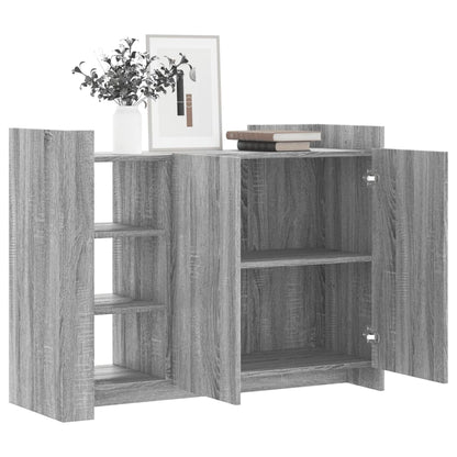 Credenza Grigio Sonoma 100x35x75 cm in Legno Multistrato