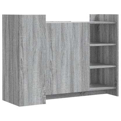 Credenza Grigio Sonoma 100x35x75 cm in Legno Multistrato