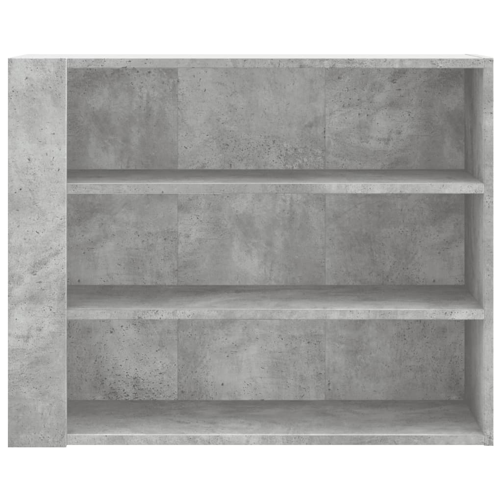 Armadietto a Muro Grigio Cemento 75x35x60 cm in Truciolato