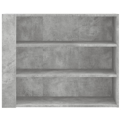 Armadietto a Muro Grigio Cemento 75x35x60 cm in Truciolato