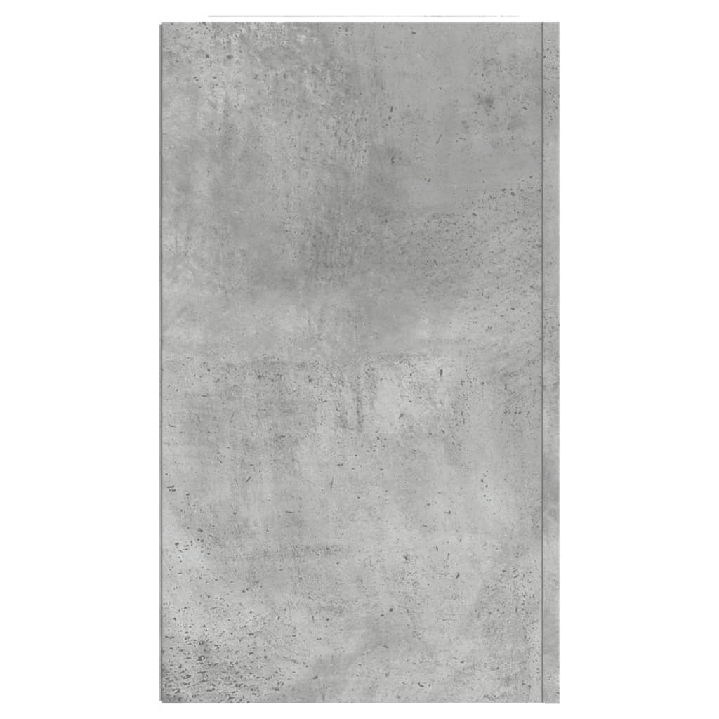 Armadietto a Muro Grigio Cemento 75x35x60 cm in Truciolato