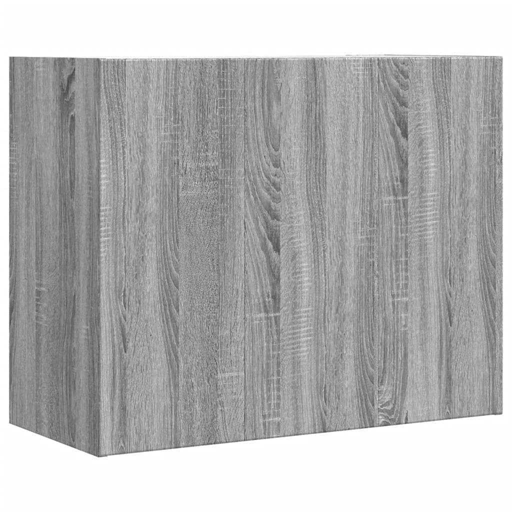 Armadietto a Muro Grigio Sonoma 75x35x60 cm in Truciolato