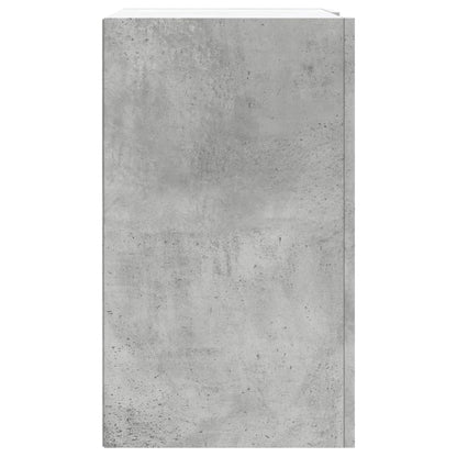 Armadietto a Muro Grigio Cemento 75x35x60 cm in Truciolato